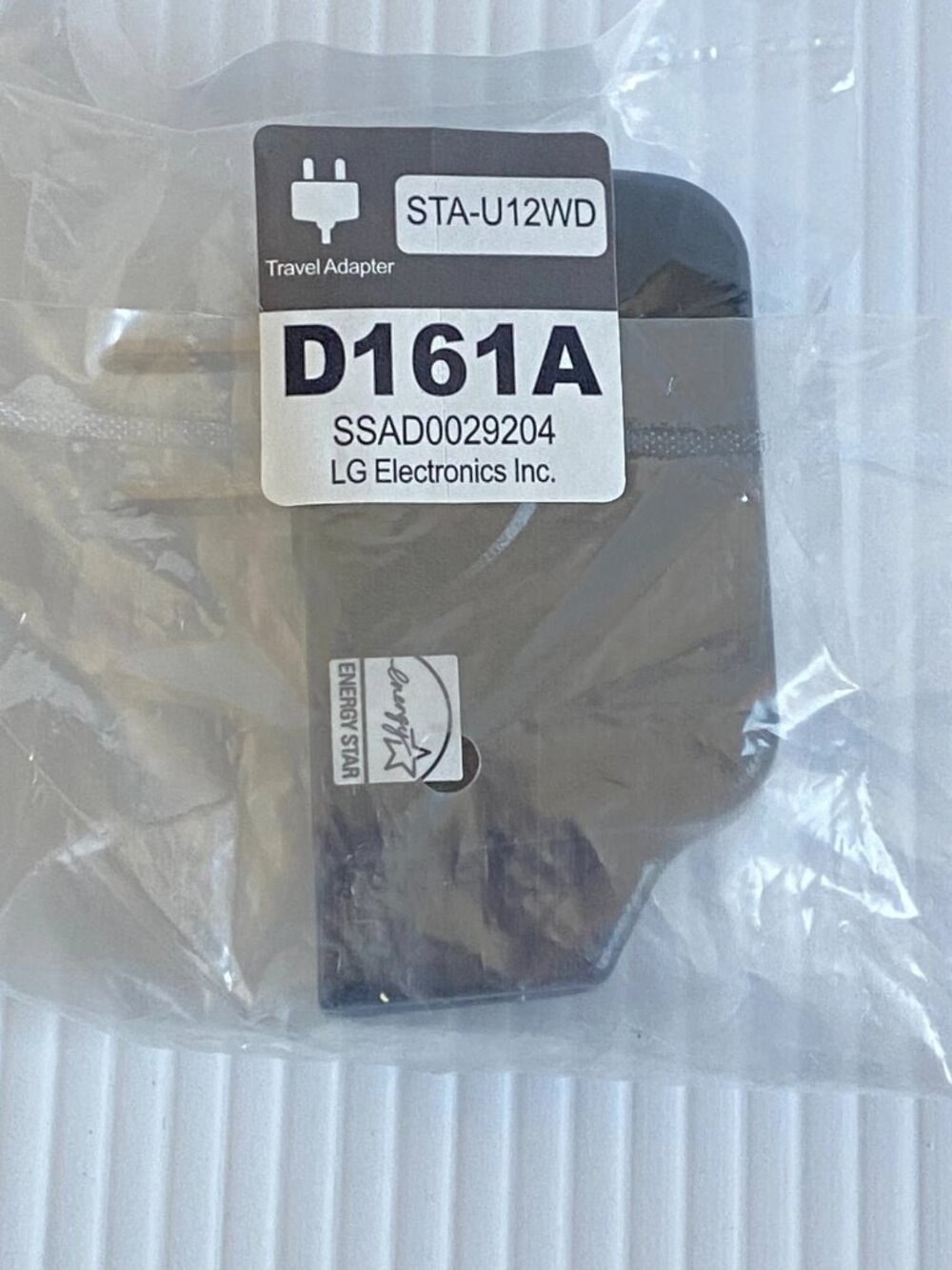 LG Travel Adapter USB to 2 Prong Plug